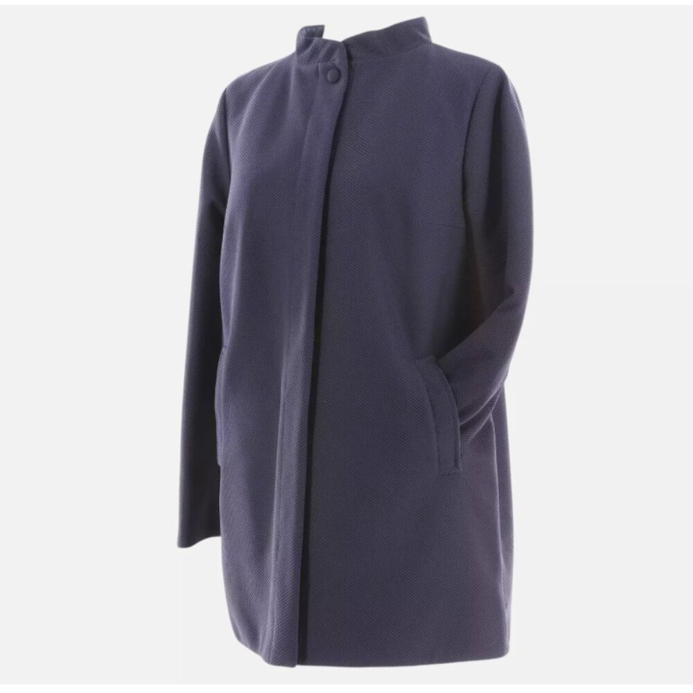 [C] STUDIO CLUB Gray Blue Women's Button Trench Coat - NWT $585